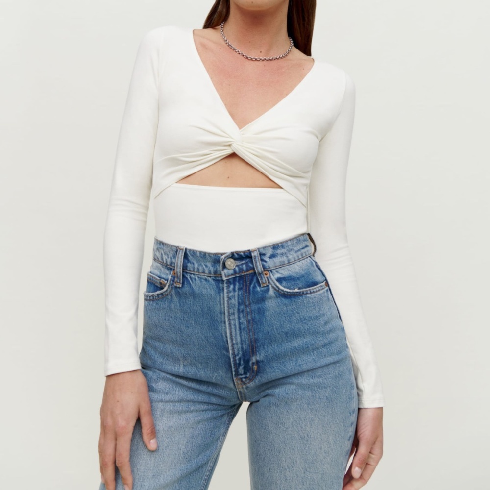 Reformation Kelia Knit Top